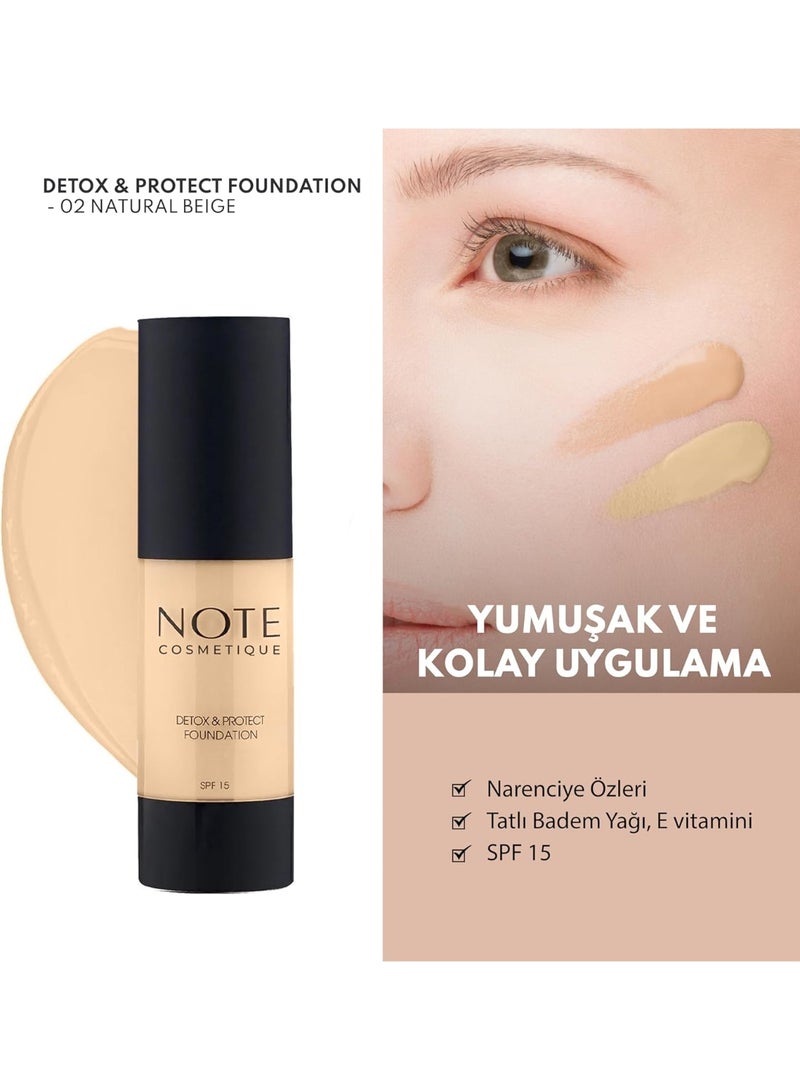 NOTE COSMETIQUE Note Matiflying Extreme Wear Foundation  - Shade 02 Natural Beige - Image 3