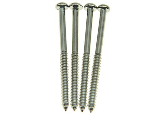 KAISH Pack of 20 Bass Guitar Pickup Mounting Screws Pickup Springs for Precision P Bass or J Bass or P90 Soap Bar Pickups Nickel - Image 4