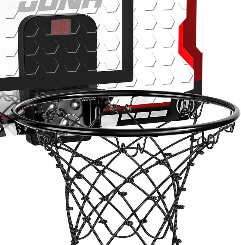 TEMI Indoor Basketball Hoop for Kids, Door Room Basketball Hoop,Mini Basketball Hoop with 4 Balls, Basketball Toys for 3 4 5 6 7 8 9 10 11 12 Year Old Boys - Image 5