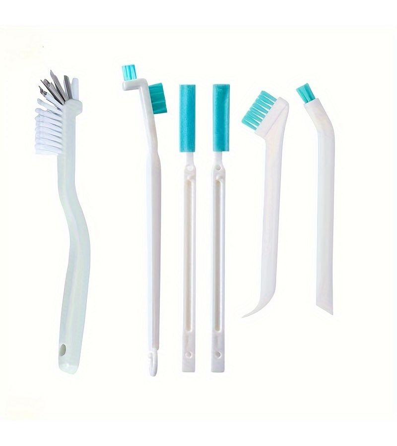 6 Pcs Long Handle Narrow Brushes For Cleaning Fish Straws Milk Bottles And Glass Tubes Home Kitchen Tool - Image 1