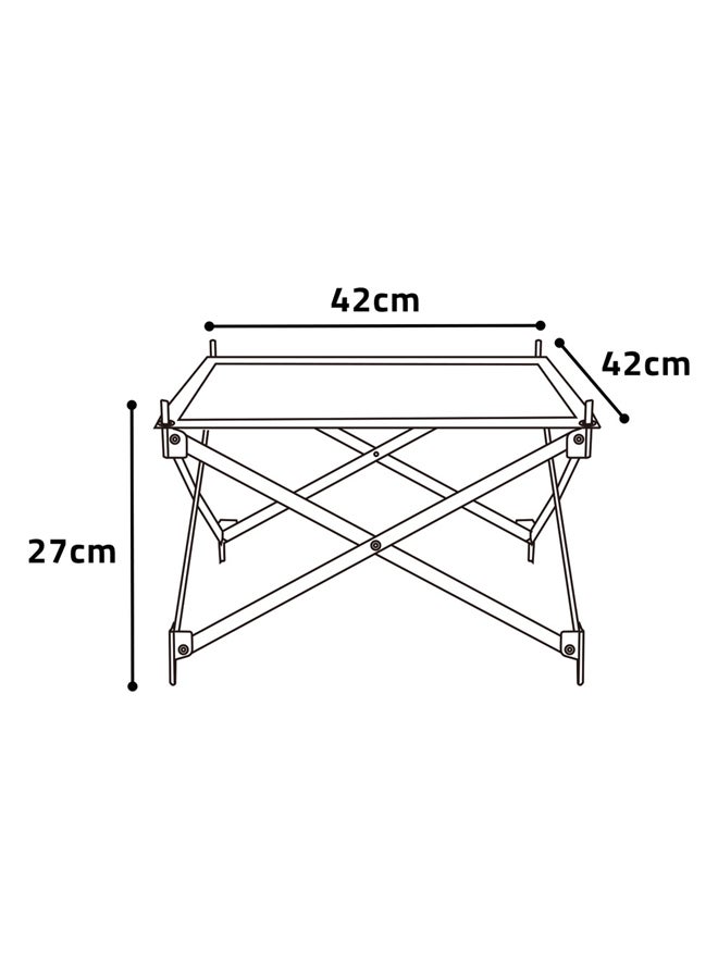 السنيدي شبك توليع فحم ستانلس ستيل مرن، فضي، مقاس 42*42*27 سم - Image 5