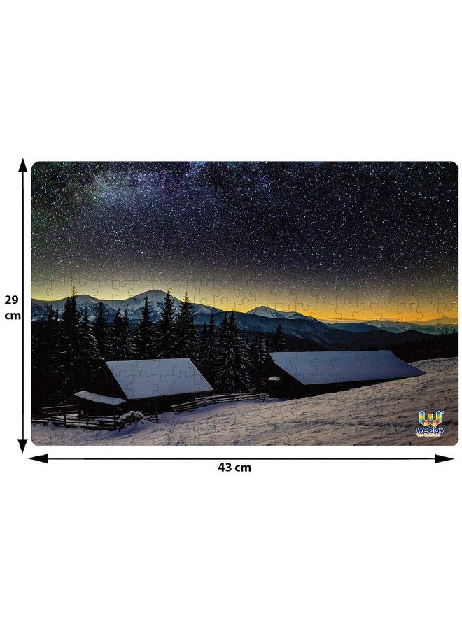 Webby Old Wooden House in Winter Forest Wooden Jigsaw Puzzle, 252 Pieces - Image 5