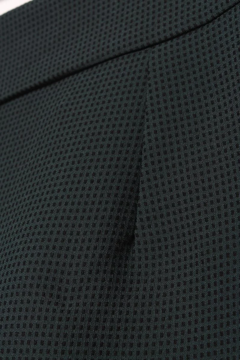 Allday Green-Jacquard Classic Casual Trousers