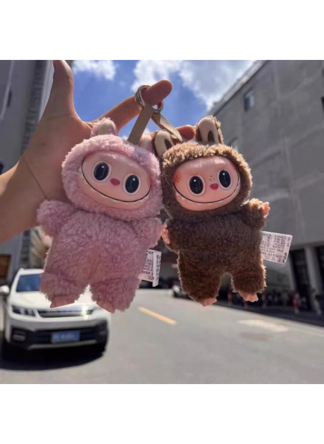 LABUBU لابوبو جيل الوطن ماكرونز سلسلة الفقاعات صندوق عمياء دمية وجه قماشية - اللون: أبيض فاتح - الارتفاع: 15 سم - Image 4