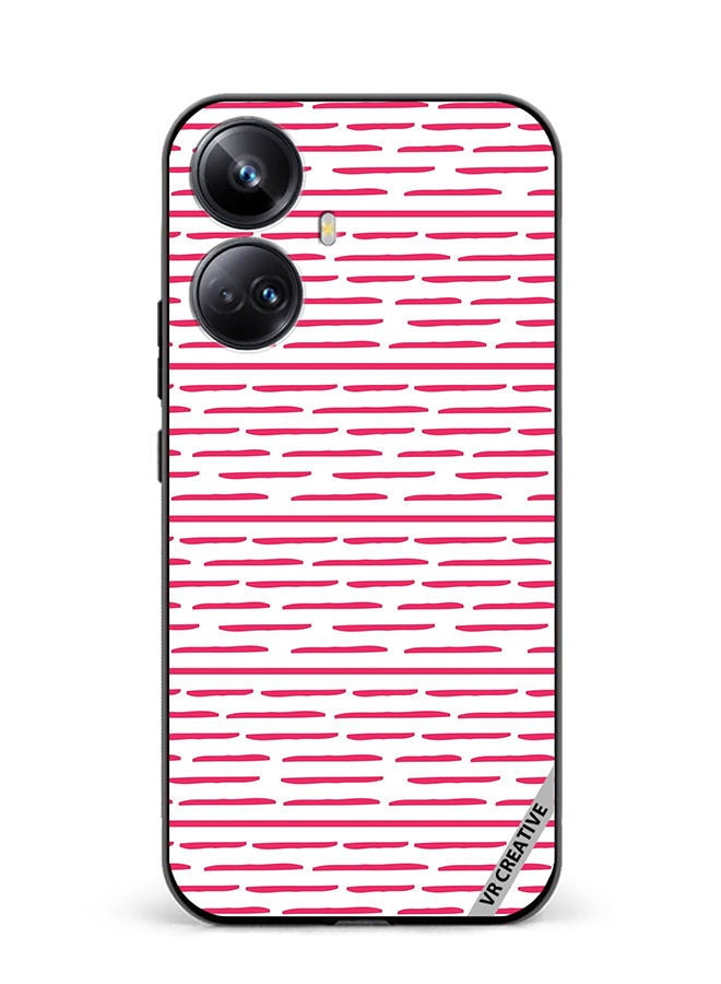 VR CREATIVE Protective Case Cover For Realme 10 Pro Plus Strips Design Multicolour - Image 1