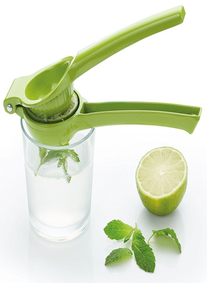 KitchenCraft Healthy Eating Handheld Lime Squeezer, Manual Citrus Juicer for Cooking Baking & Cocktail Making, 20 x 6.3cm, Green - Image 3