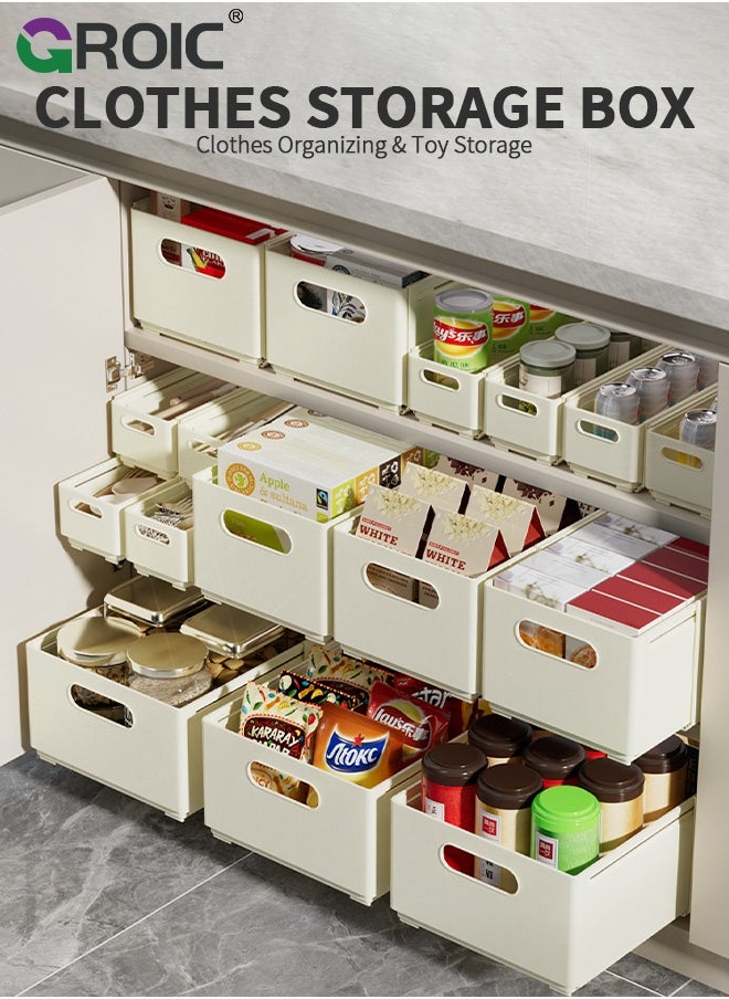 GROIC Retractable Storage Box - Cabinet Storage Box | Expandable Storage Box | Space Saver Easy Access Bathroom Organizers | Pull-out Organization For Kitchen Bedroom  - Image 2