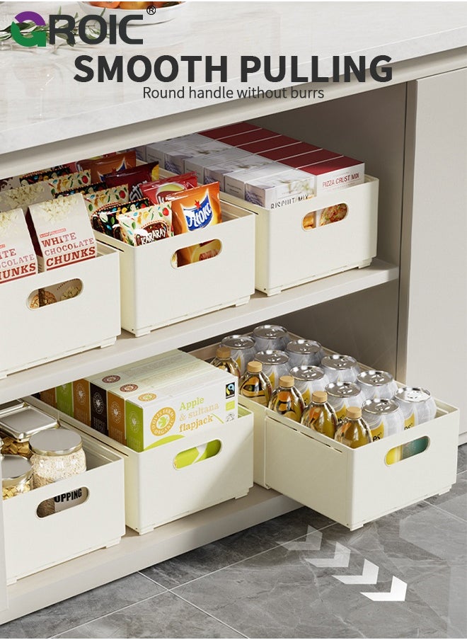 GROIC Retractable Storage Box - Cabinet Storage Box | Expandable Storage Box | Space Saver Easy Access Bathroom Organizers | Pull-out Organization For Kitchen Bedroom  - Image 5