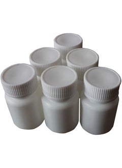 Elandy 24pcs Empty Portable Plastic Powder Bottles Container Holder Case White (20ml) 