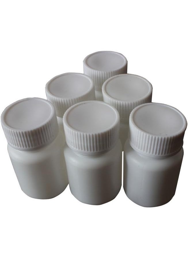 Elandy - 24pcs Empty Portable Plastic Powder Bottles Container Holder Case White (20ml) - Image 1