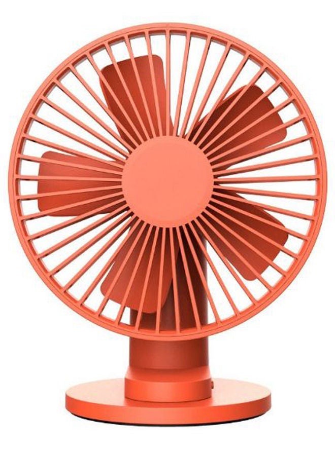 NIBEMINENT Mini Portable Electric Desktop Fan PAA1035Czxc Orange - Image 1