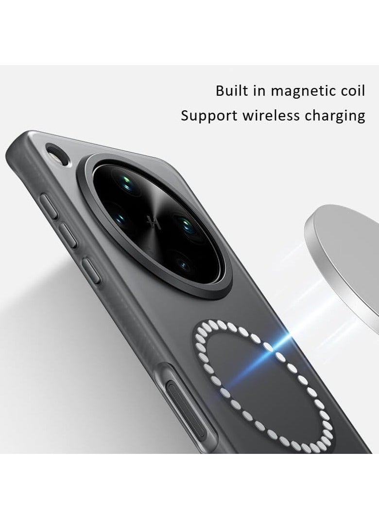 General - Frosted Case Compatible with Oppo Find X8 Ultra, Shock and Drop Protective Case with Magnetic Suction and Built-in Airbag Protective Cover at Four Corners for Oppo Find X8 Ultr - Image 1