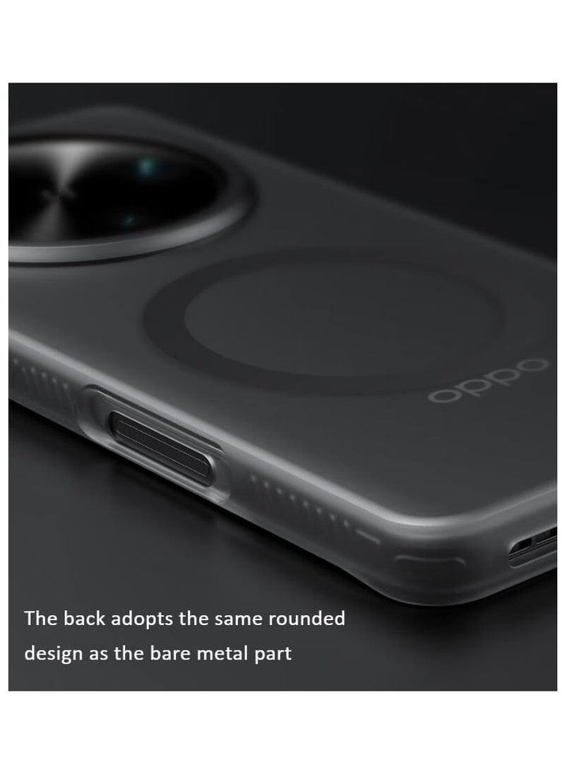 General - Frosted Case Compatible with Oppo Find X8 Ultra, Shock and Drop Protective Case with Magnetic Suction and Built-in Airbag Protective Cover at Four Corners for Oppo Find X8 Ultr - Image 1