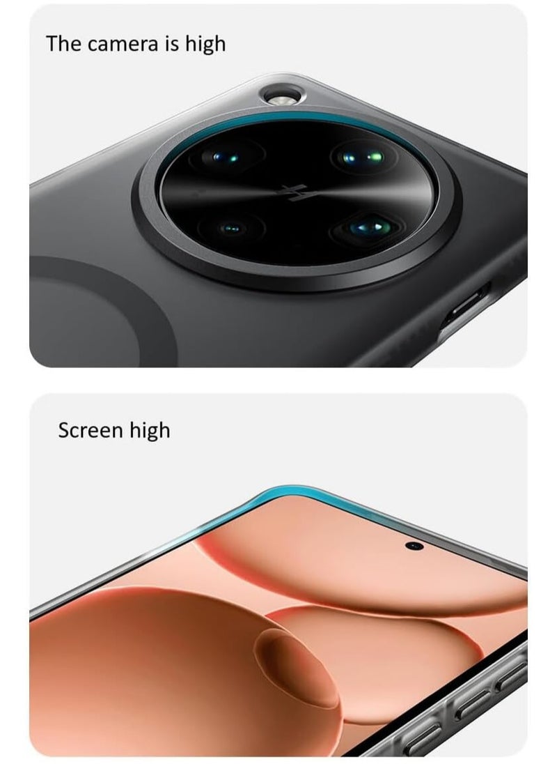 General - Frosted Case Compatible with Oppo Find X8 Ultra, Shock and Drop Protective Case with Magnetic Suction and Built-in Airbag Protective Cover at Four Corners for Oppo Find X8 Ultr - Image 1