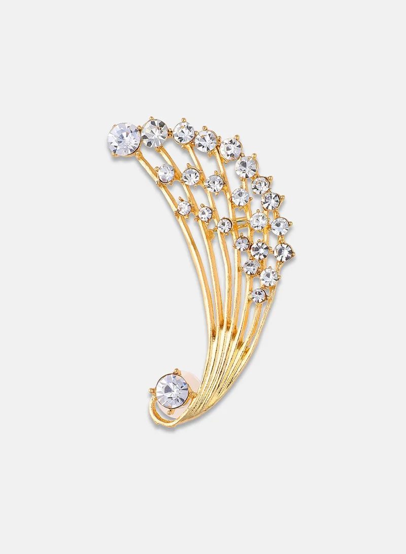 SOHI Tiered Artificial Cuff Earring Jewellery