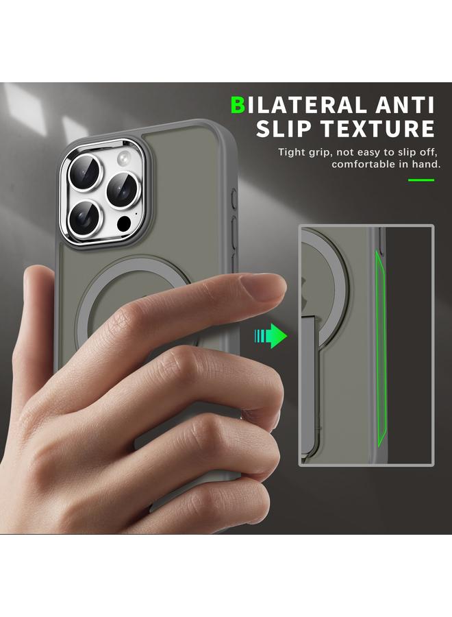 Zaboon Case For iPhone 13 Pro Max Acrylic Hybrid TPU MagSafe Holder Phone Case - Image 5