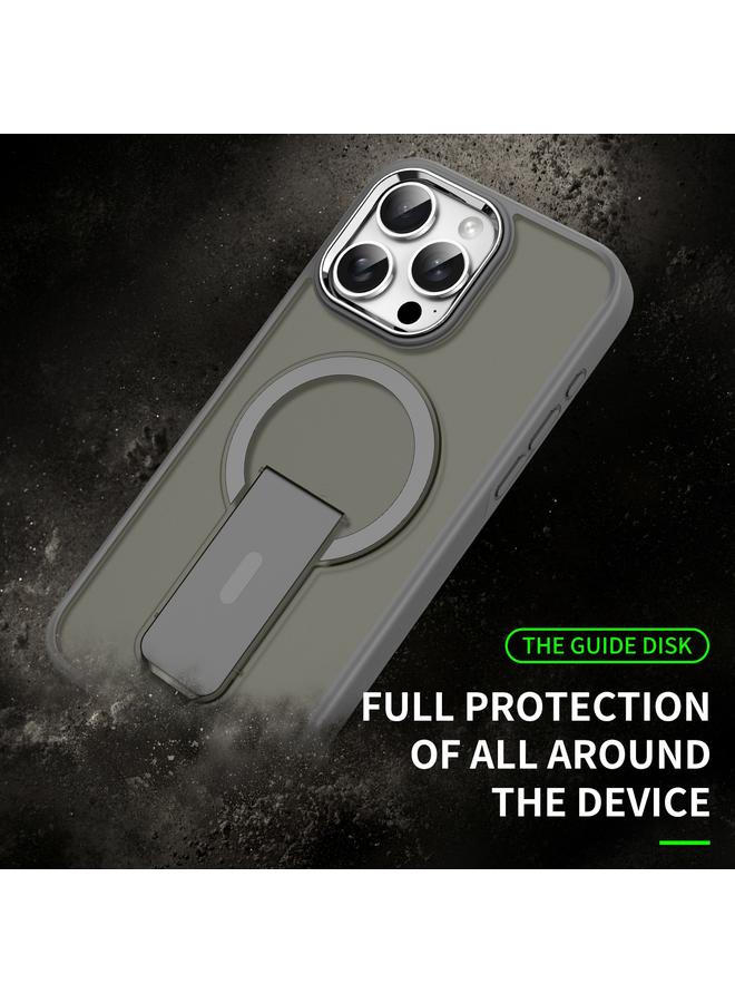 Zaboon Case For iPhone 13 Pro Max Acrylic Hybrid TPU MagSafe Holder Phone Case - Image 3