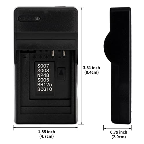 Norifon CGA-S005 USB Charger for Panasonic Lumix DMC-FS1, DMC-FS2, DMC-FX01, DMC-FX07, DMC-FX10, DMC-FX12, DMC-FX150, DMC-FX180, DMC-FX3, DMC-FX50, DMC-FX8, DMC-FX9, DMC-LX1, DMC-LX2 Camera and More - Image 3