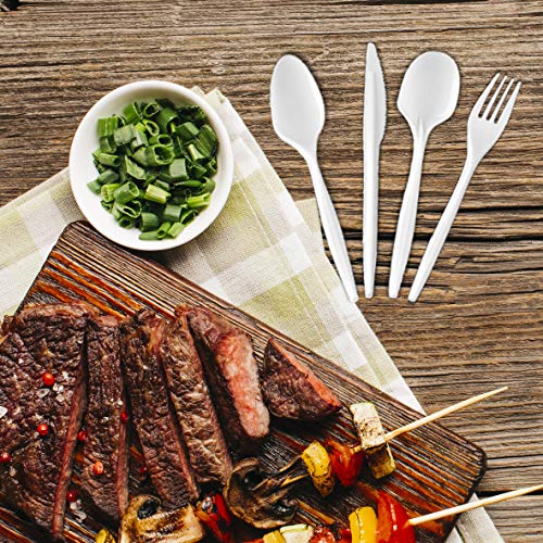 Settings [400 Count] Settings Plastic White Tea Spoons, Practical Disposable Cutlery, Great For Home, Office, School, Party, Picnics, Restaurant, Take-out Fast Food, Outdoor Events, Or Every Day Use, 1 Box - Image 4