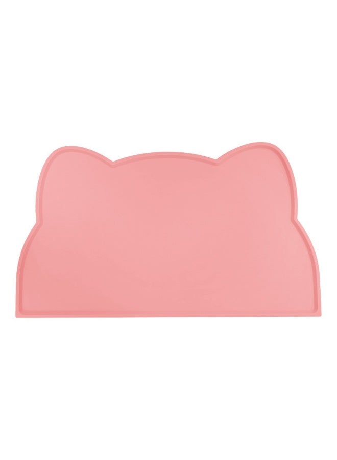 حصيرة طعام للقطط، حصيرة تغذية للحيوانات الأليفة من السيليكون، صينية مقاومة للانزلاق ومقاومة للماء، للكلاب والقطط، 44x24 سم - Image 1