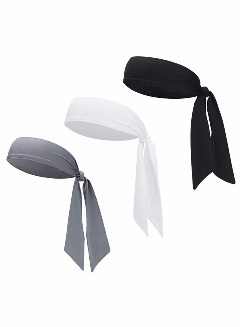 KASTWAVE Sports Headband Head Tie Tennis Headbands Sweatbands Wristbands Wrap Ideal - Image 1