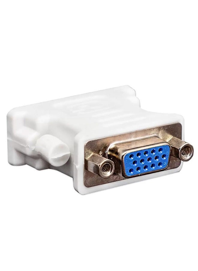 Taimi 2-pices DVI 24 Pin Male To VGA 15 Pin Female Converter Adapter White  - Image 4