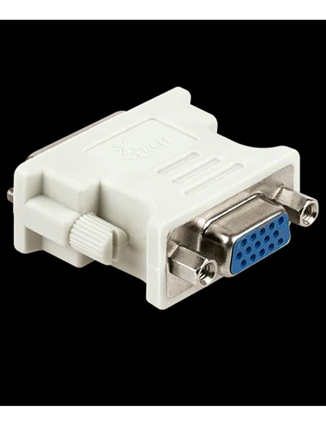 Taimi 2-pices DVI 24 Pin Male To VGA 15 Pin Female Converter Adapter White  - Image 3