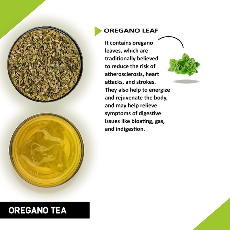 TEACURRY Oregano Tea Tea (1 Month Pack, 30 Tea Bags) - Helps with anti-inflammation, Cough and digestion - 100% Natural - Image 2