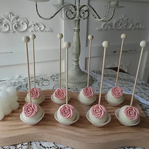 Mujiang Rose Flower Silicone Molds Daisy Fondant Mold Flower Orchid Cake Decorating Molds Set Of 4 - Image 5