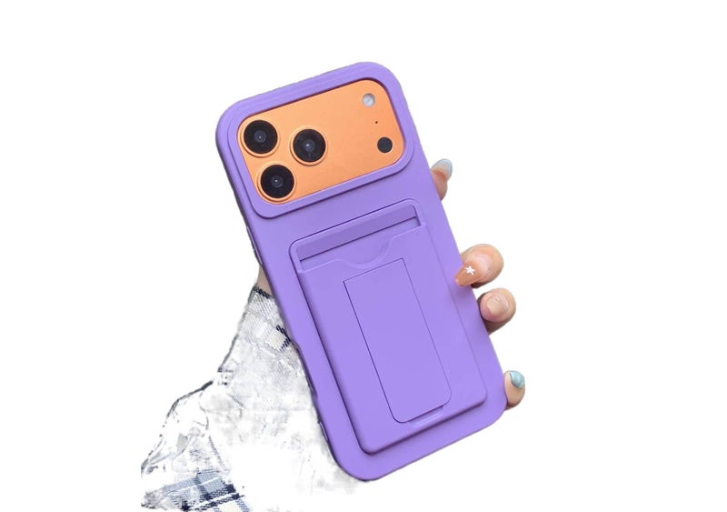 MS غطاء واقي بسيليكون لـ iPhone 16 / 16 Plus / 16 Pro / 16 Pro Max مع ملمس ناعم ومغناطيس قوي مع مقاوم للصدمات مع مقاوم للخدش باللون بنفسجي مغناطيسي من السيليكون باللون البنفسجي - Image 1