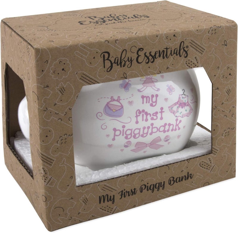 Baby Essentials My First Piggy Bank, Baby's First Piggy Banks for Boys and Girls (Pink) - Image 5