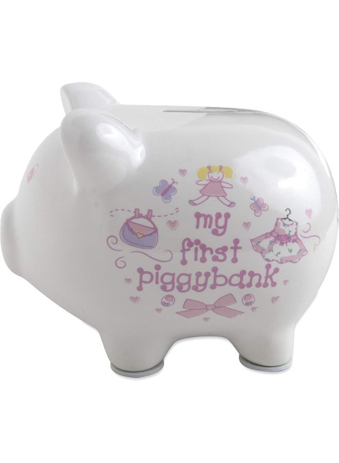 Baby Essentials My First Piggy Bank, Baby's First Piggy Banks for Boys and Girls (Pink) - Image 2