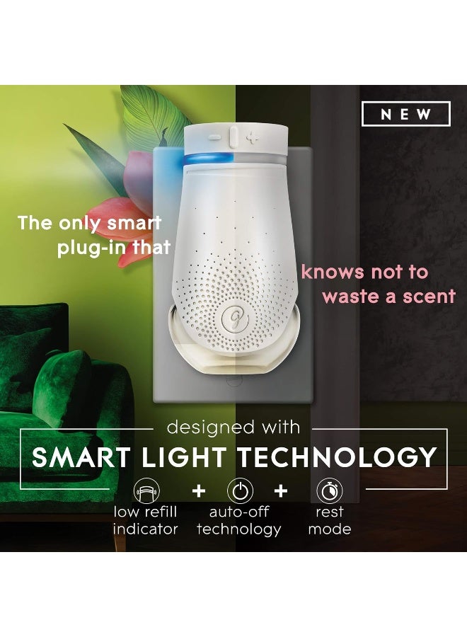 Glade مجموعة بداية معطر الهواء Glade PlugIn Plus، زيت معطر للمنزل والحمام، رائحة الكتان النظيف، 2.01 أونصة سائلة، 1 سخان + 3 عبوات تعبئة - Image 2