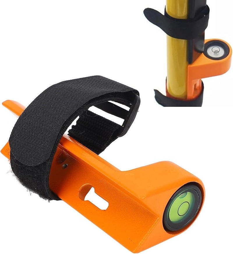 قضيب مستوى قابل للتعديد من سبائك الألومنيوم مع فقاعة كبيرة للقضبان المستديرة والمستطيلة باللون البرتقالي الأحمر - Image 3