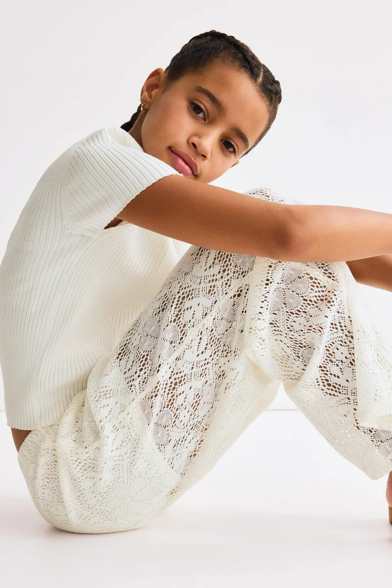 H&M Crochet-look trousers