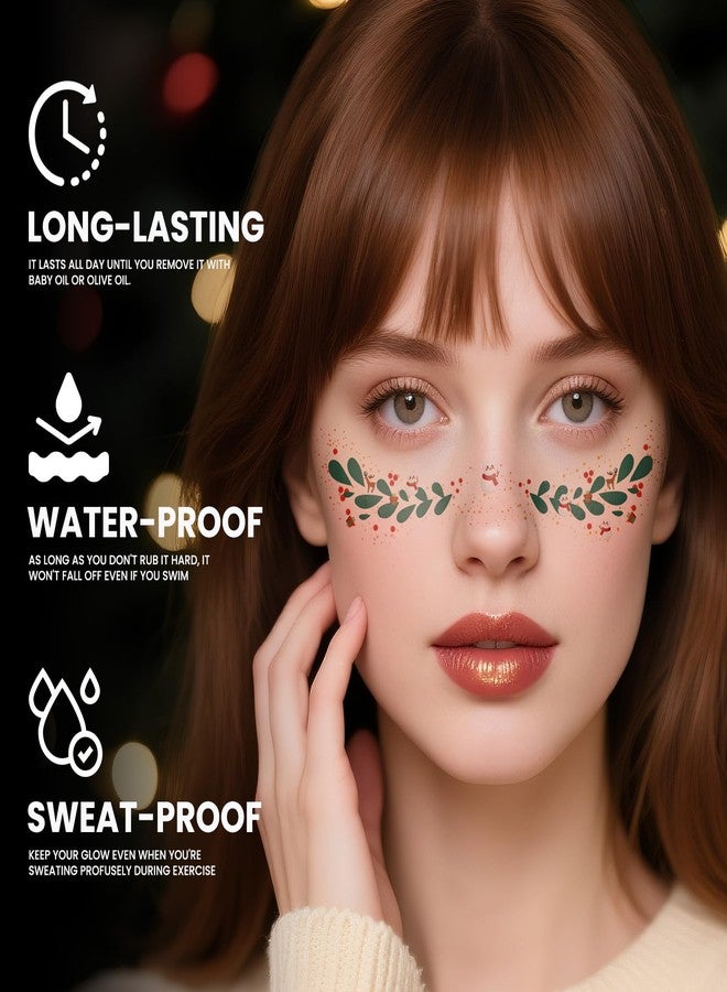 Leesgel Christmas Freckles Patches, Fake Freckles Face Temporary Tattoos, Xmas Makeup Accessories Decoration for Women Girls - Image 2