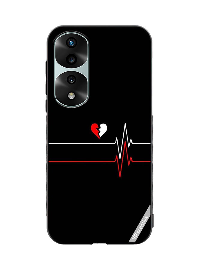 VR CREATIVE Protective Case Cover For Honor 70 Pro plus Heartbeat Design Multicolour - Image 1