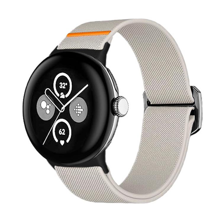 إيروريكس لساعة Google Pixel Watch 3 45 مم سوار ساعة من النايلون المرن (Starlight) - Image 1