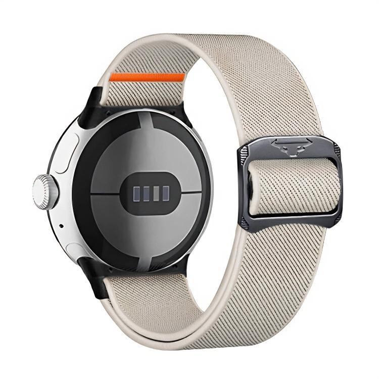 إيروريكس لساعة Google Pixel Watch 3 45 مم سوار ساعة من النايلون المرن (Starlight) - Image 2