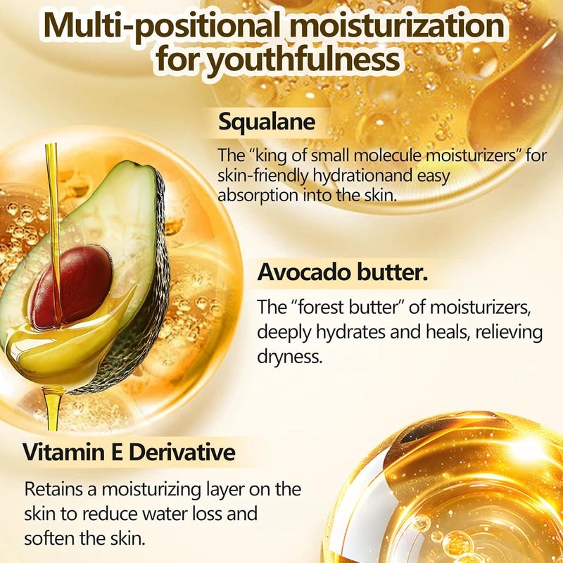 OKADY مجموعة العناية بالبشرة OKADY مجموعة العناية بالوجه بفيتامين C للنساء هدية العناية بالبشرة ليلاً ونهاراً مع منظف تونر سيروم كريم عين كريم مرطب كريم ليلي للنساء والفتيات المراهقات عيد ميلاد 6 قطع - Image 2