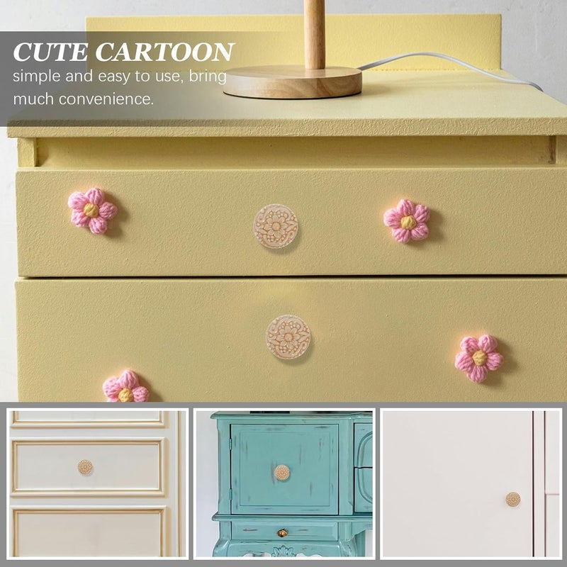 12pcs Floral Ceramic Pulls Cabinet Door Handles Single Hole Drawer Knobs Porcelain Hardware for Kitchen Dresser Wardrobe Furniture - Image 3