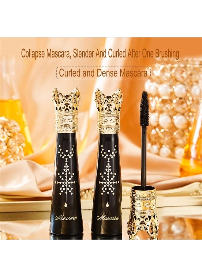 KlsyChry 4D Silk Fiber Lash Mascara, Lengthening and Thick, Long Lasting, Waterproof & Smudge-Proof, Liquid Lash Extension Mascara Black  - Image 3