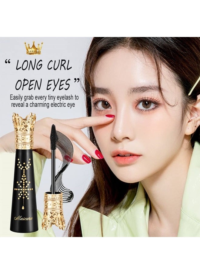 KlsyChry 4D Silk Fiber Lash Mascara, Lengthening and Thick, Long Lasting, Waterproof & Smudge-Proof, Liquid Lash Extension Mascara Black  - Image 4