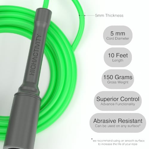 High Activity Pro Series Jump Rope – Professional Adjustable Speed Rope for Advanced Conditioning, Cardio & Fitness Training | Precision Engineered Design - Image 2