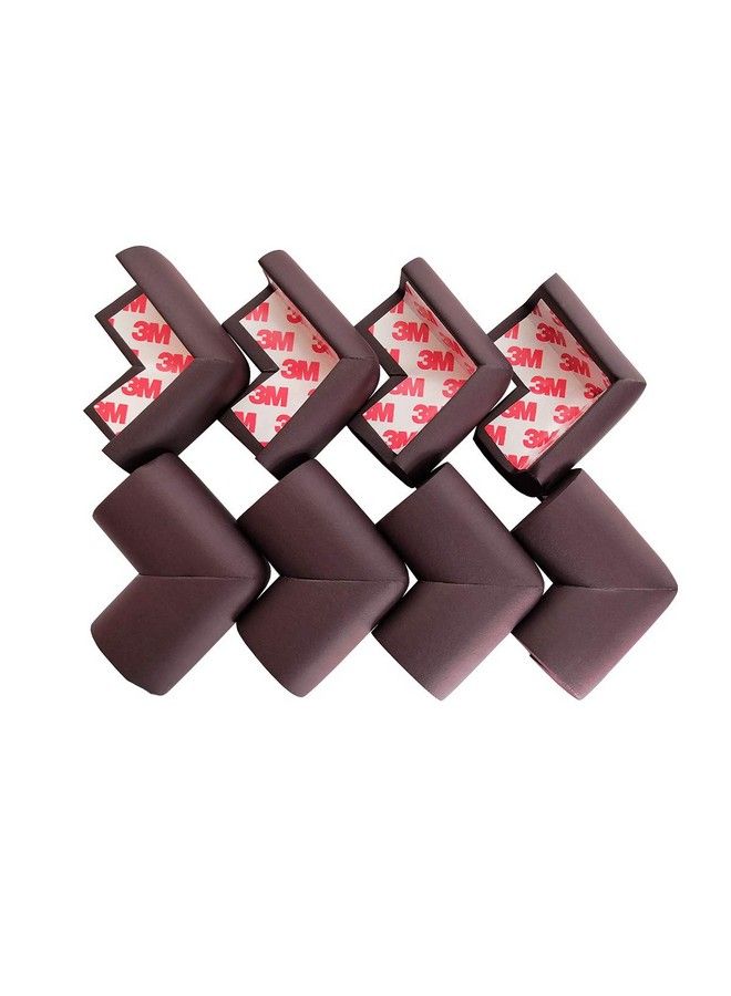 AnFun Corner Protector Baby Proof ; Corner Guard Child Safety For Babies Toddlers Kids ; Foam Corner Covers For Furniture Table Desk ; 8 Pack (Brown) - Image 1