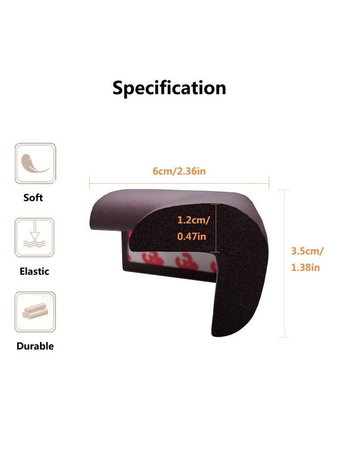 AnFun Corner Protector Baby Proof ; Corner Guard Child Safety For Babies Toddlers Kids ; Foam Corner Covers For Furniture Table Desk ; 8 Pack (Brown) - Image 3