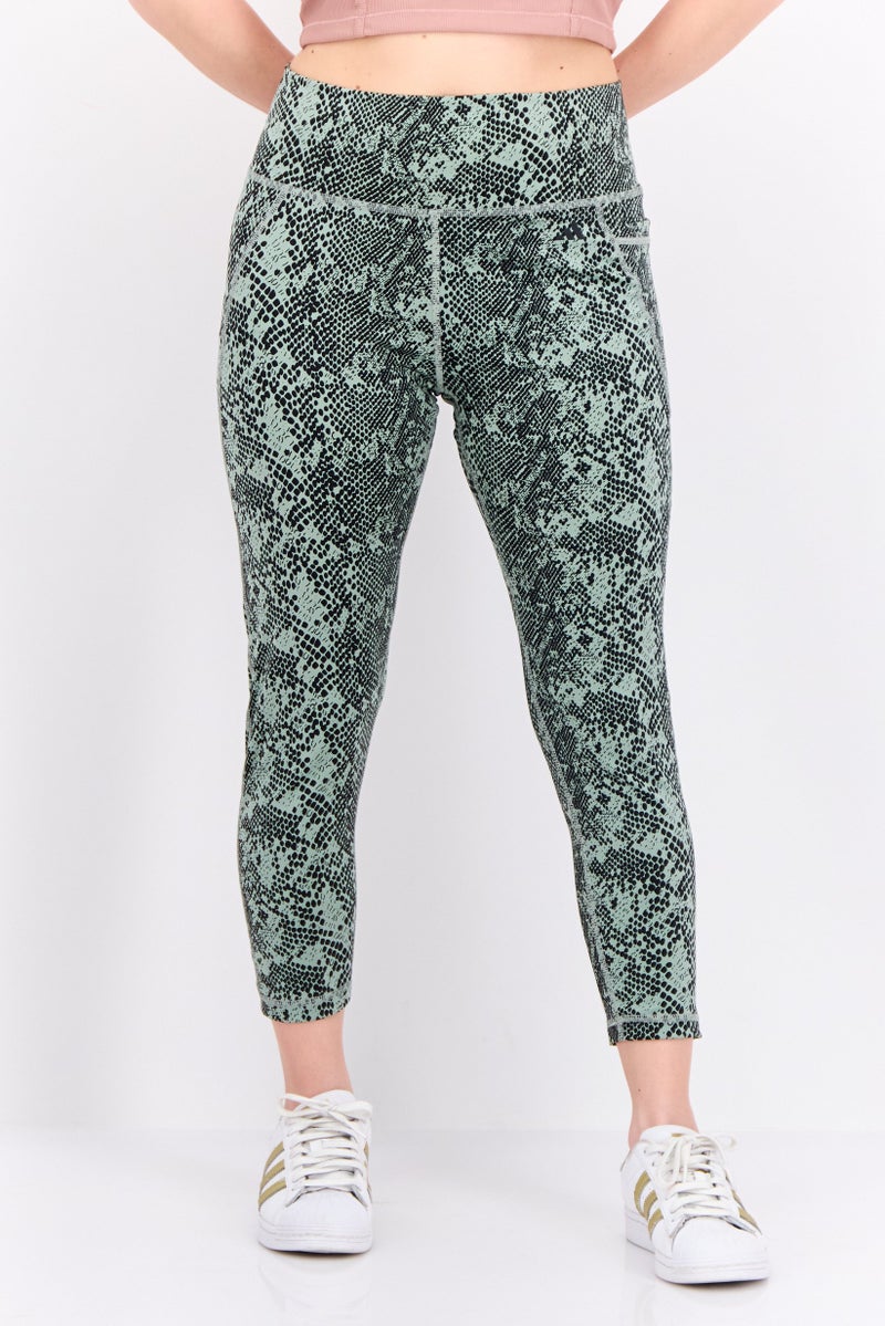 Adidas Women Tight Fit Training Leggings, Green - Image 1