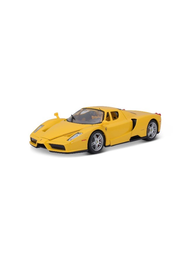 Bburago Ferrari Race & Play Ferrari Enzo Ferrari Die-cast Car (Yellow, 1:24) - Image 2