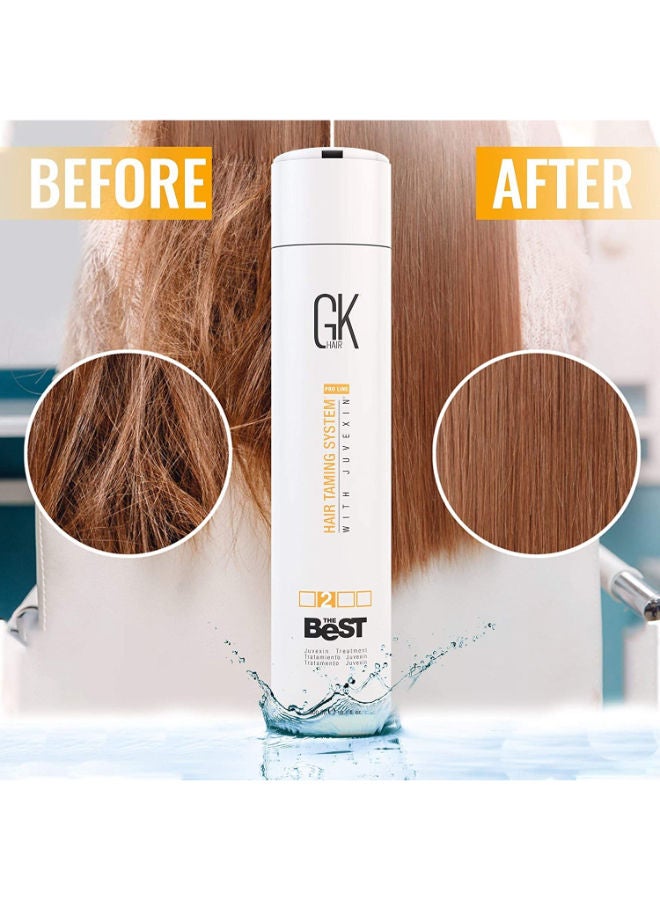 GK Hair The Best 10.1 Fl Oz/300ml Smoothing Keratin Hair Treatment Professional Brazilian Complex Blowout Straightening For Silky Smooth Frizz Free Hair - Image 4
