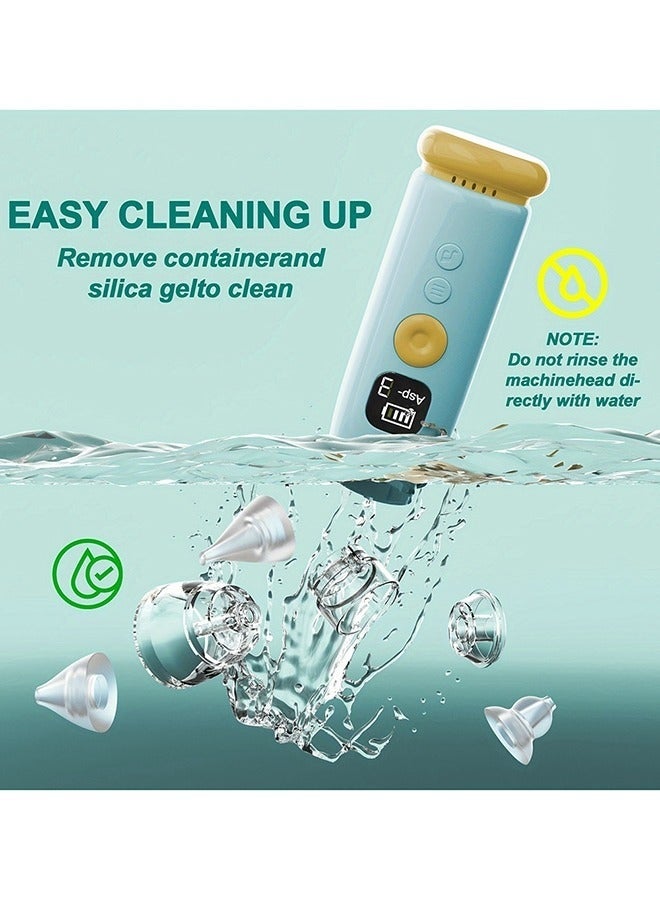 إيزي سو Automatic Baby Nasal Aspirator Nasal Vacuum Cleaner For Infant Safety Electric Silent Cleaner With LED Light Music Rechargeable Nose Aspirator With 3 Tips And 1 Tweezers - Image 3
